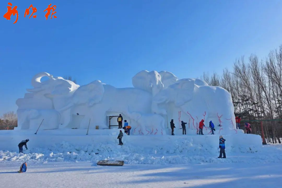 哈尔滨大雪雕，纯净水的艺术魔法展现